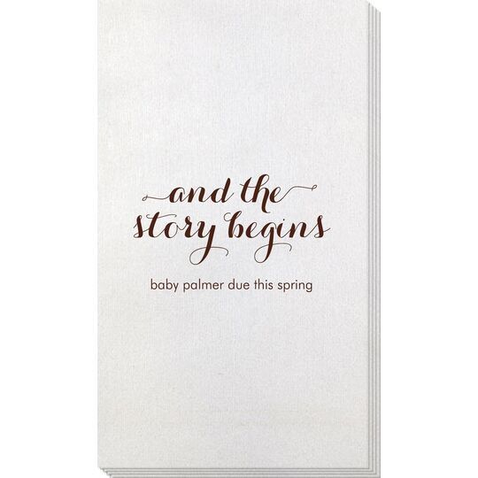 And the Story Begins Bamboo Luxe Guest Towels